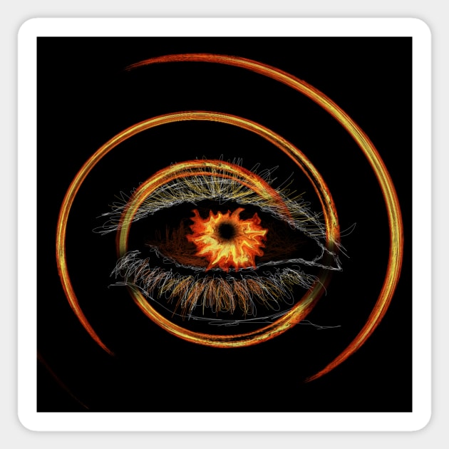 Evil's eye Sticker by Hamza_Atelier